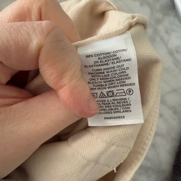Ann Taylor Loft Women’s 29 The Straight Cream Jeans New - Picture 8 of 8